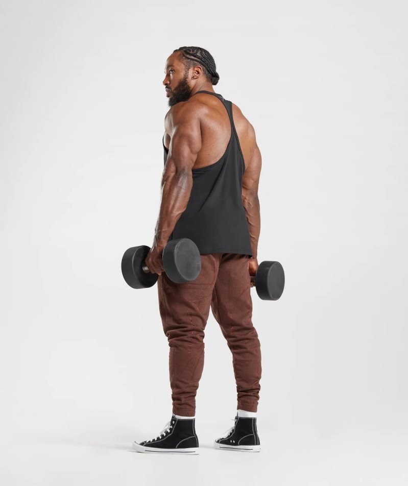 Men's Gymshark Power Jogger Brown | CA 50DNA6